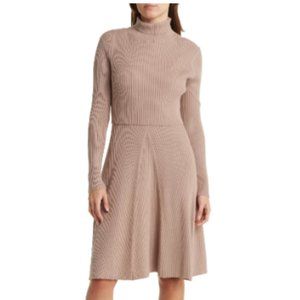 STITCHDROP 2-Fer Mock Neck Sweater Dress